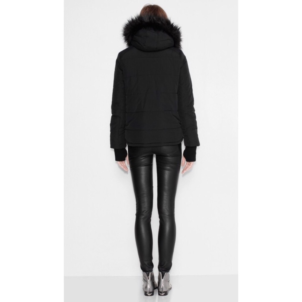 📸🆕 Z&V ღ Patch Quilt ღ Down Parka Faux Fur Trim - Picture 7 of 8